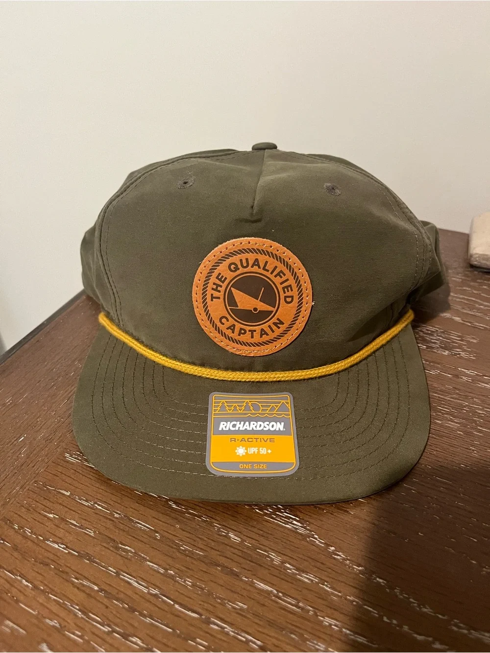 The Qualified Captain Richardson Olive Leather Patch
